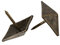 Zijia Lot de 50 élégants clous carrés de tapisserie en bronze, pour décoration intérieure 19 x 19 x 21 mm