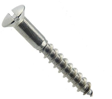 Linsensenk-Holzschraube mit Schlitz DIN 95 Edelstahl A2 4 x 30-200 Stück