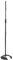 MUSIC STORE MIC 3, Mikrofonstativ, Stapelbares Tellerstativ, Höhenverstellbar 880-1560mm, Gußsockel Ø 250mm, Stahl/Kunststoff, 3/8 Gewinde, Schwarz