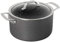 Viking Dutch Oven Antihaft-Kochtopf mit Glasdeckel, 6 Liter, harteloxiert, spülmaschinenfest, ofenfest, induktionsgeeignet, Grau