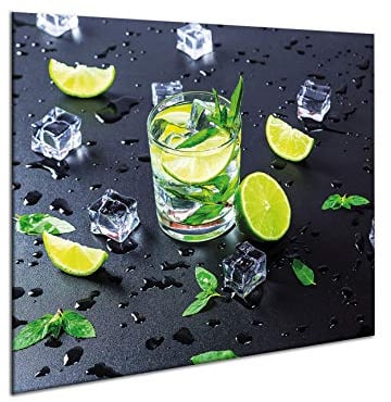 Ceramic Induction Hob Protector Cover | Kitchen glass splashback | Large chopping board | Tempered glass panel worktop saver by semUp