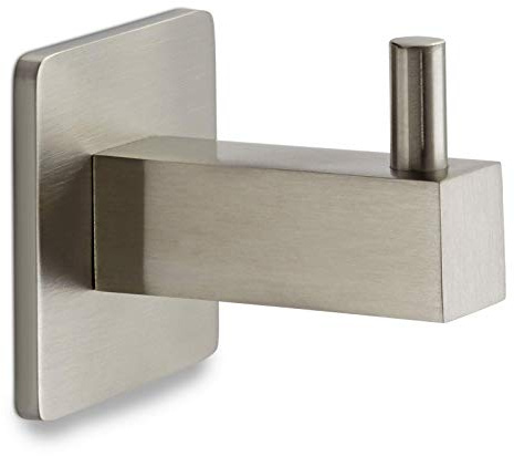 SOTECH Garderobenhaken SELA Edelstahl gebürstet 36 x 36 mm Länge 45 mm | verdeckte Befestigung Handtuchhalter Kleiderhaken