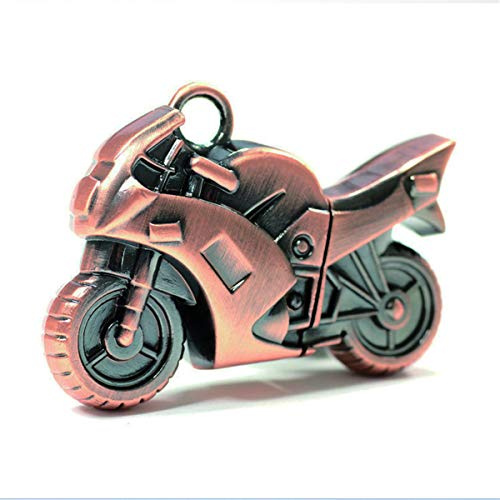 Ciway Moto Forme Clé USB 2.0 Capacité, Pas de capacité de Faux (Rouge Cuivre, 4 Go) 64GB Red Copper