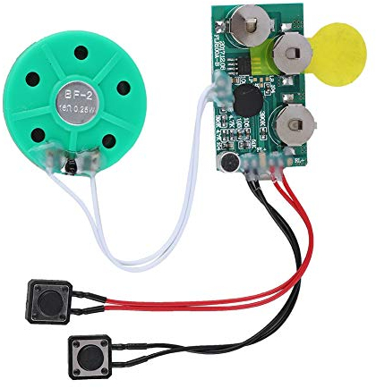 ASHATA Soundmodul Gruß-Modul,4 Minuten Wiederbespielbarer Stimm Soundaufzeichnungschip DIY Grußkarte, Sound Chip Modul DIY Musik Audio Karten für Kinder