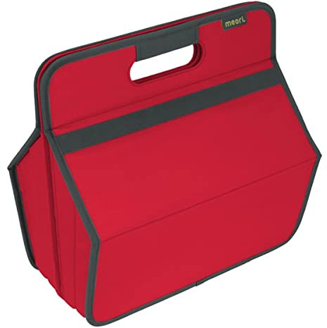 Faltbare Werkzeug/Hobby Box Hibiskus Rot 36,5x22,5x37cm abwischbar stabil Polyester Basteln Werkstatt Garage Flickzeug