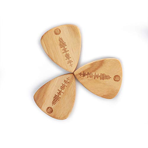Albertband Gitarren-Picks Benutzerdefinierter Spotify-Code Gitarren-Pick, Premium-sortierte Celluloid-Plektren & Plektrenhalter mit Ihrem Foto 0,5/0,75/1,0/1,2/2,5mm Zufällige Farbe (2,5mmx3)