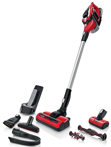 Bosch Unlimited 8 BBS81PETGB - Aspiradora inalámbrica multiusos de 18 V, accesorios para mascotas, boquilla de suelo adicional para alfombras, suelos, pelo de mascotas, escaleras, 1 batería de 40