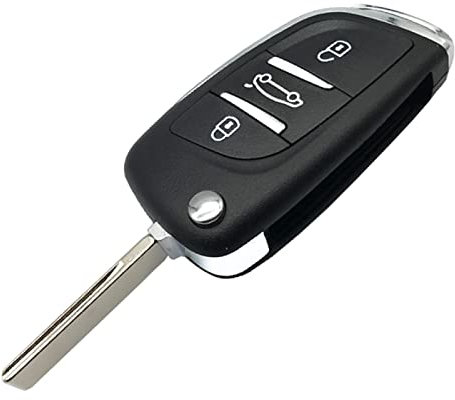 LadyCent 1 Uds. Carcasa de Llave abatible Plegable para Mando a Distancia Fob, para Peugeot 407/207/607/408/307/306 CE0536 HU83/VA2,CE0536 HU83 Blade
