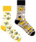 Spox Sox Casual Unisex - lustige, verrückte, bunte Socken für Damen und Herren, Gr. 44-46, Bienen