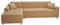 ShowyLive Sofa Überzug Couch Überzug 2er Set für Ecksofa L-Form Sofabezug 2 Sitzer+3 Sitzer, mit 2 Stück Kissenbezug, Kamel