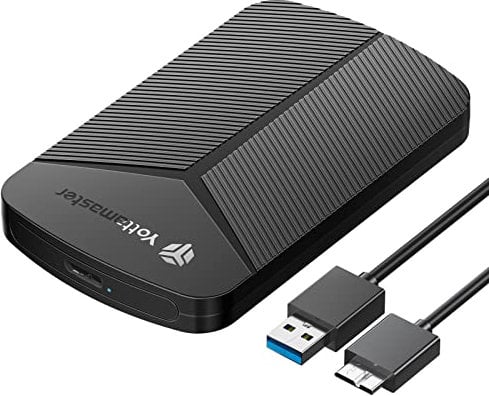 Yottamaster 2.5 inch Hard Drive Enclosure,SATA to USB Tool-Free HDD Enclosure,5Gbps SSD Enclosure,Support USAP SATAIII ,Hard Drive Caddy Compatible with 2.5 Inch SSD HDD