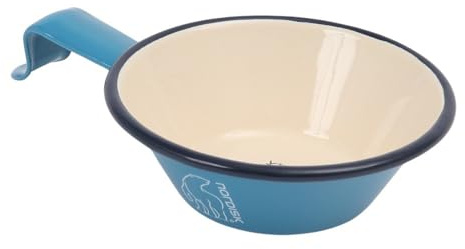 Nordisk Madame Bla Measure Cup 250ml Blau-Weiß - Robuster emaillierter Camping-Messbecher, 250ml, Größe 250 ml - Farbe S