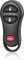 MACHSWON Telecomando di ricambio a 3 pulsanti per Jeep Cherokee 1999-2001 per Jeep Grand Cherokee 1999-2004 GQ43VT9T