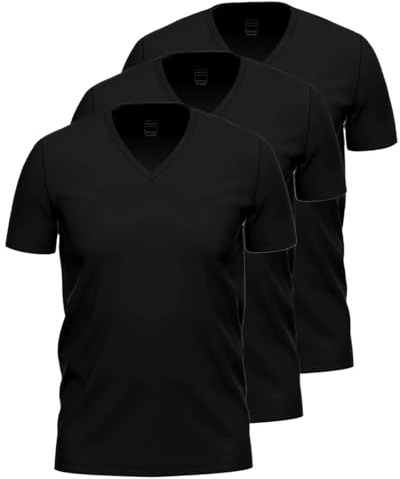 Ammann - Close to You - Unterhemd/Shirt Kurzarm - 3er Pack (7 Schwarz)