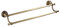 Porte-Serviettes de Bain Double, Porte-Serviettes rétro en cuivre, Porte-Serviettes Mural de Couleur Bronze pour Salle de Bain