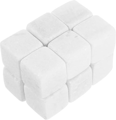 ABOOFAN 12st -Whisky-Stein-eiswürfel Kühlsteine ​​für Whisky Haushalts-eiswürfel Eiswürfel Für Wein Praktische Weinsteine Wiederverwendbare Whiskysteine Metall Marmor Weiß Whiskey