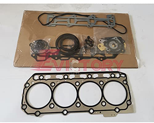 Für YANMAR Rebuild Kit 4TNV84T Bagger Kolbenring + Motorlager + Zylinderdichtungssatz