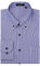 Enlision Blue Dress Shirts for Men Causal Striped Button Down Shirt Long Sleeve Office Classic Regular Fit with Pocket 4XL