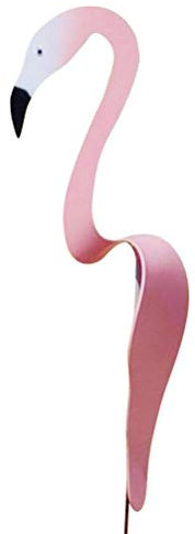 Flamant rose fait à la main, tourbillon oiseau flamant rose Wination sculptures de vent d'oiseau et spinner patio cour en plein air étang piscine fontaine