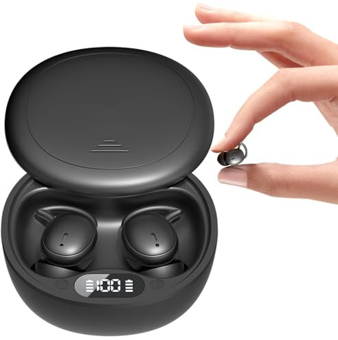 Small Mini Invisible Wireless Earbuds Sleep Ear Buds Noise Cancelling In Ear Headphones Wireless Bluetooth Sleep Earphones for Small Ears Soft Headphones for Sleeping Bluetooth Invisible Earphones ENC