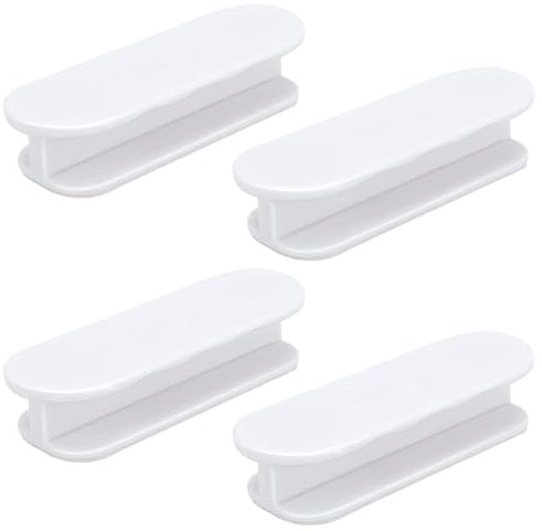 GXGM Lot de 4 poignées de porte et de fenêtre transparents,poignées de porte de balcon,poignée de porte d’armoire, poignées de porte, poignées de porte autocollantes,poignées d'armoire,porte de balcon