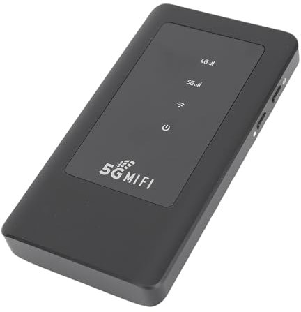 Asixxsix 5G WiFi Mobile Hotspot Device, 2.4G 5.8G Dual Band High Speed Router with SIM Card Slot,16 Connected Devices, 4300mAh Rechargable Portable WiFi Hotspot for Travel
