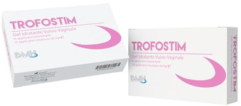 TROFOSTIM Gel Vaginale 10 Monodose x 4 g – Sollievo Secchezza, Vulvodinia & Post-Menopausa | Acido Ialuronico, Allantoina, Vit E, β-Glicirretico, Melaleuca | Idrata, Lenisce, Ripara (2 Confezioni)