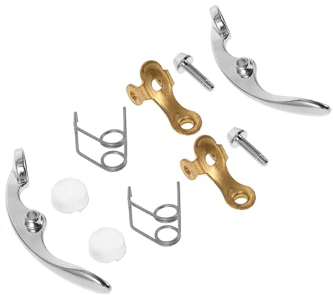 FRCOLOR 10PCS Trumpet Water Key Repair Kit Valve Spit Valve Replacement Parts Set with Screws for Easy Maintenance Compatible with Various Trumpet Models Enhances Sound Quality and Playing