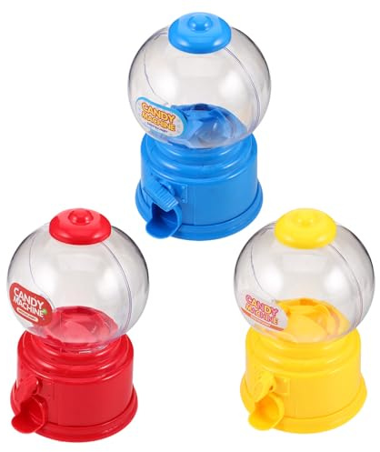 Kisangel Dispensador de Dulces para Amigos Mini 3 Unidades de plástico, fácil de Usar y con diseño único, cumpleaños y descansos en Oficina