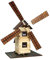 Walachia 8594036430150 8594036430150-Windmühle Holz Modellbauset, Braun, Small