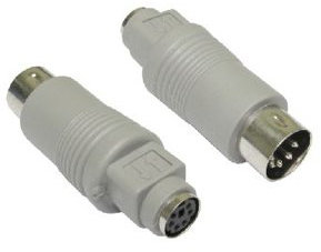 Cable-Core 6 Pin Mini Din Female to 5 Din Male Adaptor PS/2 - AT