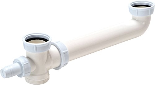 Nicoll 92929 Tubulure evier 2 bacs 561 0204016, Blanc