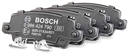 Bosch BP931 - Brake Pads Car Rear Axle - 1 Set of 4 Pads | Bosch Quality - Reduced Noise and Dust - ECE-R90 Certified - Copper-Free