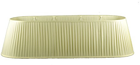 Lampenschirm in Oval für Hängeleuchte Faltenplissee Beige PL 110-95-30