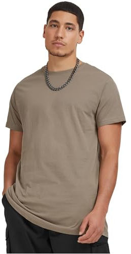 Urban Classics Men's Shaped Long T-Shirt, Green (Army Green), Medium (Manufacturer Size: M)