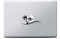 Palmen MacBook Sticker, MacBook Pro, MacBook Air, Vinyl Aufkleber schwarz, Laptop decal, Leuchteffekt