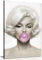 Panther Print Kunstdruck auf Leinwand, Marilyn Monroe, Pink Bubble Gum, 61 x 40,6 cm