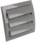 Ø 100mm Rejilla para Ventilación - Rejilla de Ventilación con Protección contra Insectos y Persianas Automáticas - Plástico ABS Gris