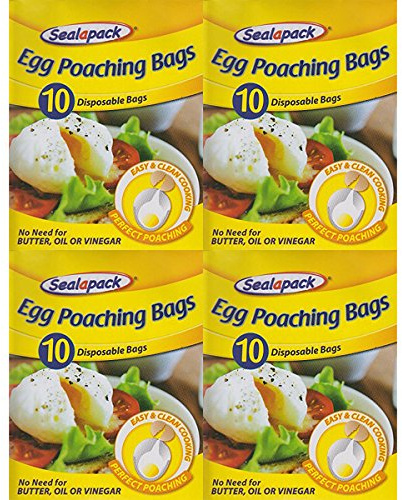 40 x Sealapack Disposable Egg Poaching Bags Perfect Poachies Easy Clean
