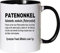Mister Merchandise Taza de café para el padrino, el padrino, la definición de nacimiento, el hermano, la hermana o el amigo, color blanco y negro