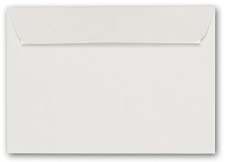 ARTOZ 100x Briefumschläge DIN C6 Ivory Elfenbein (Creme) - 16,2 x 11,4 cm - haftklebend - gerippte Kuverts ohne Fenster - Serie Artoz 1001