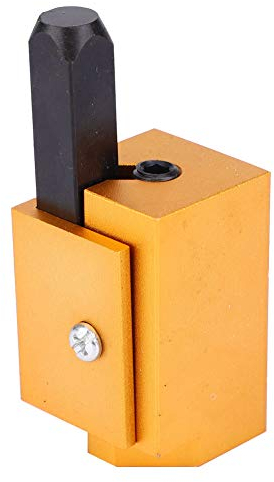 Corner Chisel, Aluminium Alloy Square Embedded Hinge Door Lock Groove Angle Chisel Woodworking Tool for DIY and Hinge Installation of Door Locks Woodwork