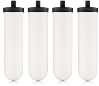 British Berkefeld 7 Ultra Sterasyl Keramik-Schwerkraftfilterkartusche |4 Pack |Reduziert Verunreinigungen |Geeignet für alle Schwerkraftkanister |Verbessert Geschmack|NSF-zertifiziertes Kerzenelement