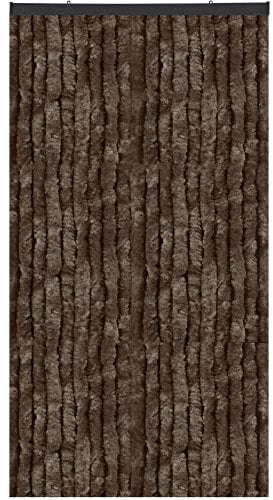 Arsvita - Tenda in ratina, 80 x 200 cm, protezione perfetta dagli insetti e dagli sguardi indiscreti per la porta del balcone e della terrazza, colore: marrone