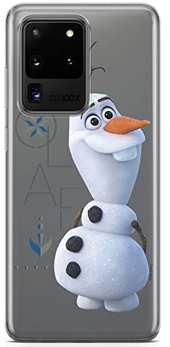 ERT GROUP Handyhülle für Samsung S20 Ultra Original und offiziell Lizenziertes Disney Muster Olaf 004 optimal an die Form des Handy angepasst, teilweise transparent