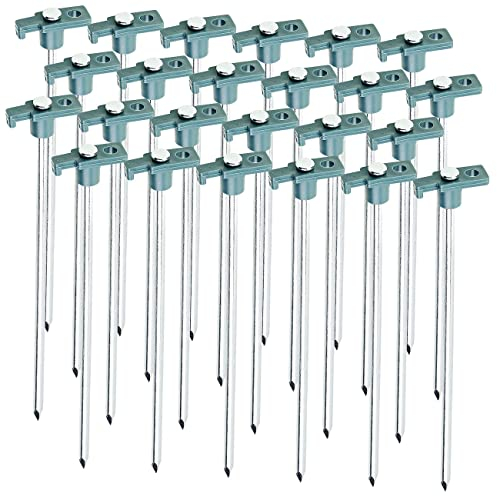 Semptec Urban Survival Technology Hering: 24er-Set Felsbodenheringe für steinigen Untergrund, 25 cm, Ø 7 mm (Zeltnägel für steinigen Boden, Erdnägel, Erdspieß)