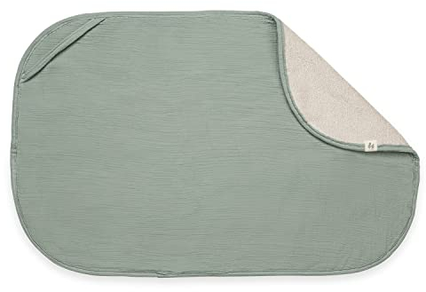 hauck 2in1 Topper & Handtuch 44 x 69 x 0,4 cm mit Atmungsaktiver Baumwolle & Saugfähigem Frottee Kompatibel mit Change N Clean Wickelauflage, Waschbar bei 60° C (Changing Mat Liner, Sage)
