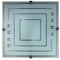 Dapo Schlichte moderne LED Glas Decken-Leuchte GERDA Eckig Fassung E27 Decken-Wand-Lampe (Quadrat 34 x 34 cm)
