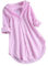 Générique TOUPKO Chemise boutonnée Grande Taille pour Femme, Manches Longues, Fente latérale, surdimensionnée, pour Le Travail, Le Bureau, Z04 Rayures Rose, Taille 3XL