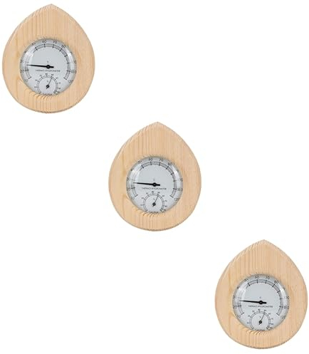 YARNOW 3st Saunatemperatur- Und Feuchtigkeitsmesser Hygrometer Raumluftfeuchtigkeit Außensauna Feuchtigkeitsmesser Innen Innenfeuchtigkeitsmesser Hausthermometer Drinnen Prüfer Holz